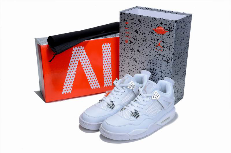 Cheap Air Jordan Shoes 4 Limited Edition All White - Click Image to Close