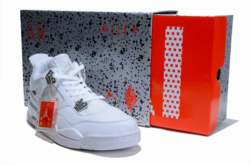 Cheap Air Jordan Shoes 4 Limited Edition All White - Click Image to Close