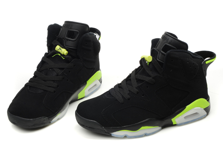 New Air Jordan 6 Black White Green