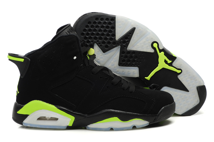 New Air Jordan 6 Black White Green