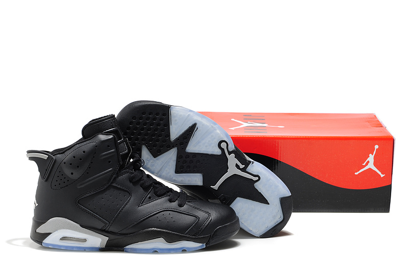 Cheap Air Jordan Shoes 6 Black Grey - Click Image to Close