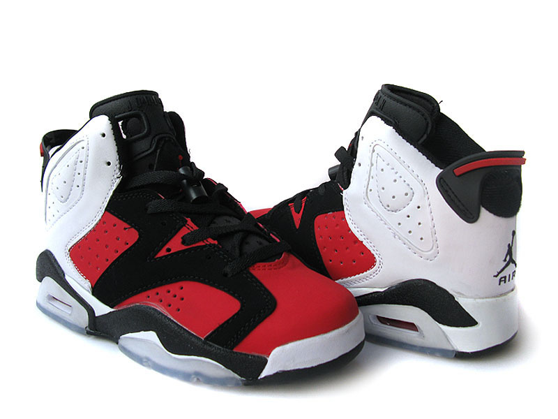 Cheap Air Jordan Shoes 6 Black Red