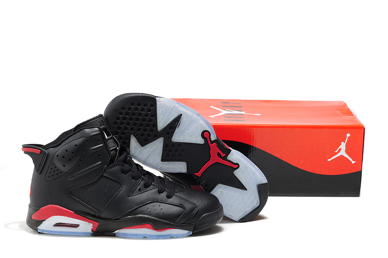 Cheap Air Jordan Shoes 6 Black Red