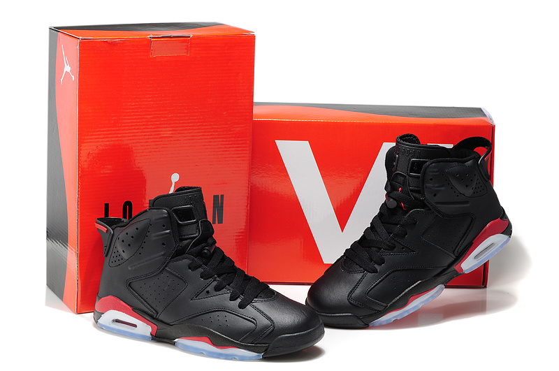 Cheap Air Jordan Shoes 6 Black Red - Click Image to Close