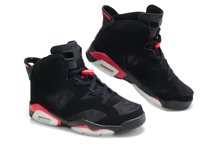 Cheap Air Jordan Shoes 6 Net Vamp Black Red White - Click Image to Close