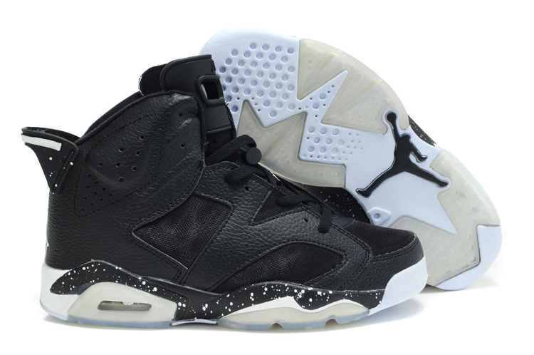 Cheap Air Jordan Shoes 6 Net Vamp Black White