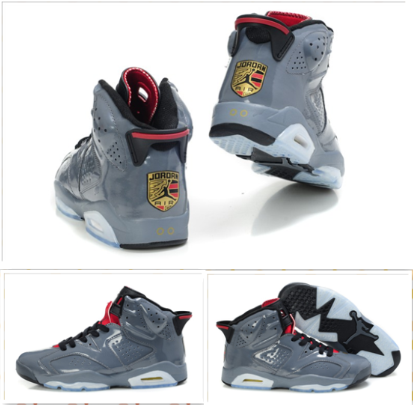 Air Jordan Shoes 6 Porsche Edition Grey White - Click Image to Close