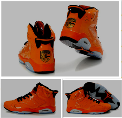 Air Jordan Shoes 6 Porsche Edition Orange Grey