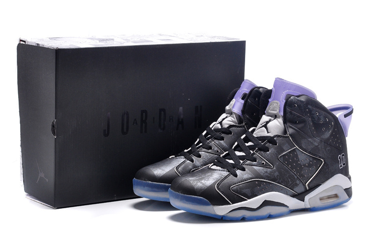 Cheap Real 2015 Jordan Jordan 6 Slam Dunk Black Purple - Click Image to Close