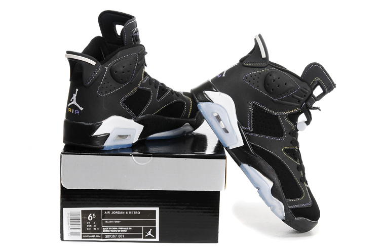 Cheap Air Jordan Shoes 6 White Black