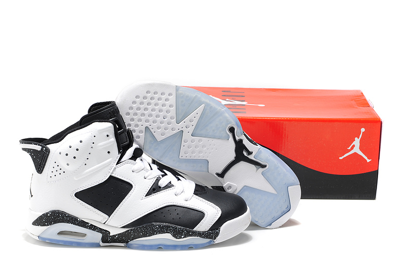 Cheap Air Jordan Shoes 6 White Black - Click Image to Close