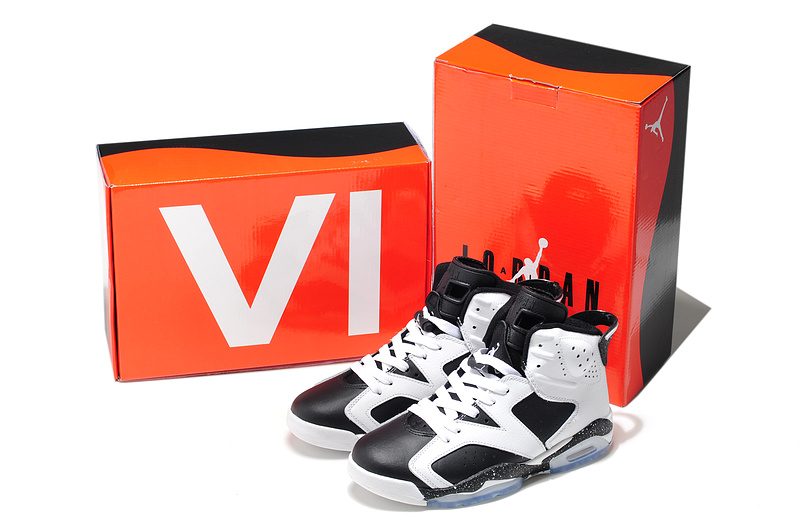 Cheap Air Jordan Shoes 6 White Black - Click Image to Close