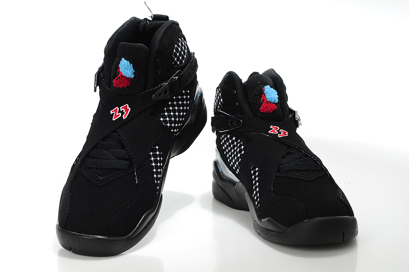 Cheap Air Jordan Shoes 8 Black For Kids
