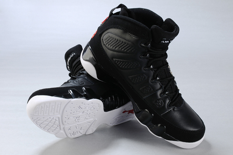 Cheap Air Jordan Shoes 9 Duplicate Dark Black White - Click Image to Close