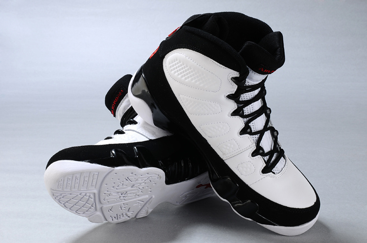 Cheap Air Jordan Shoes 9 Duplicate White Black - Click Image to Close