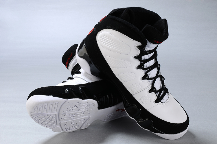 Cheap Air Jordan Shoes 9 Duplicate White Black