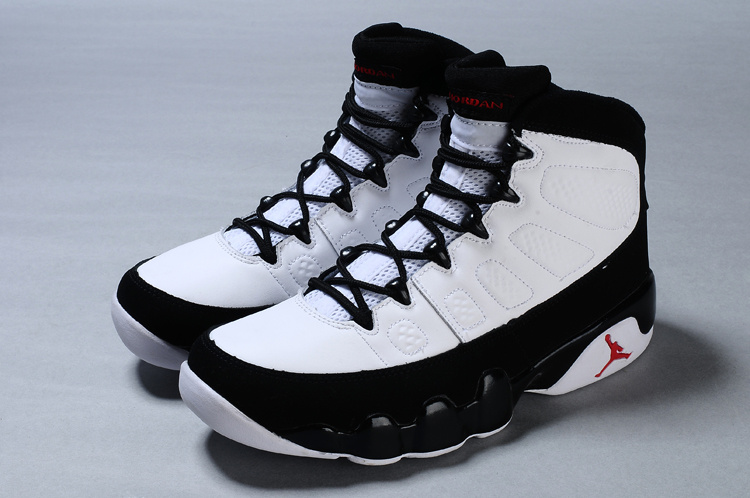 Cheap Air Jordan Shoes 9 Duplicate White Black