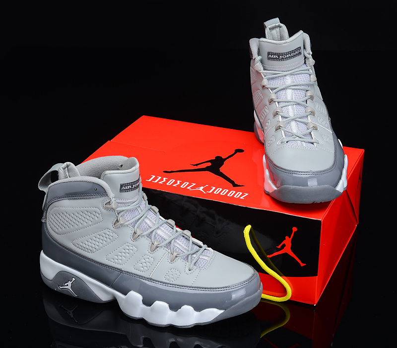 Special Air Jordan 9 Reissue Grey White - Click Image to Close