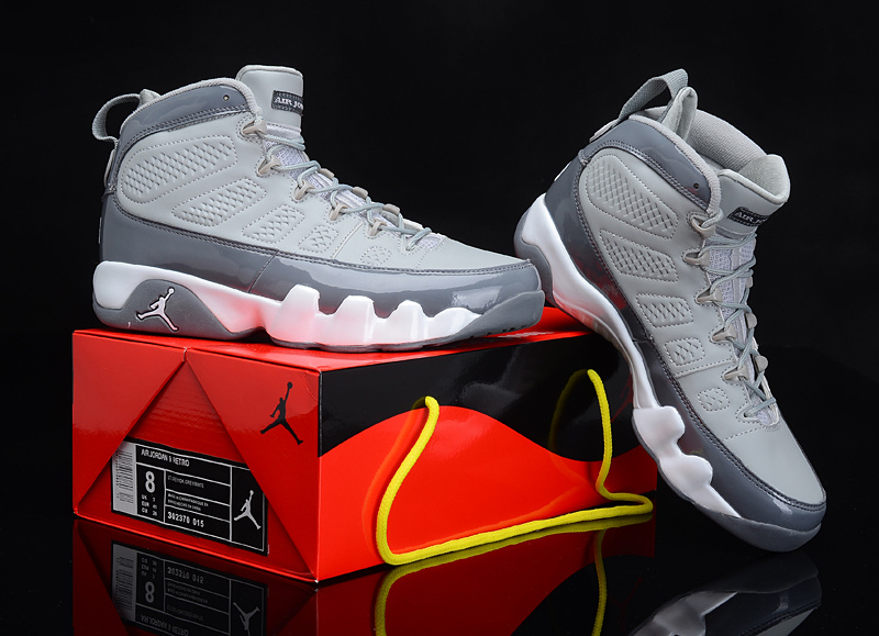 Special Air Jordan 9 Reissue Grey White - Click Image to Close