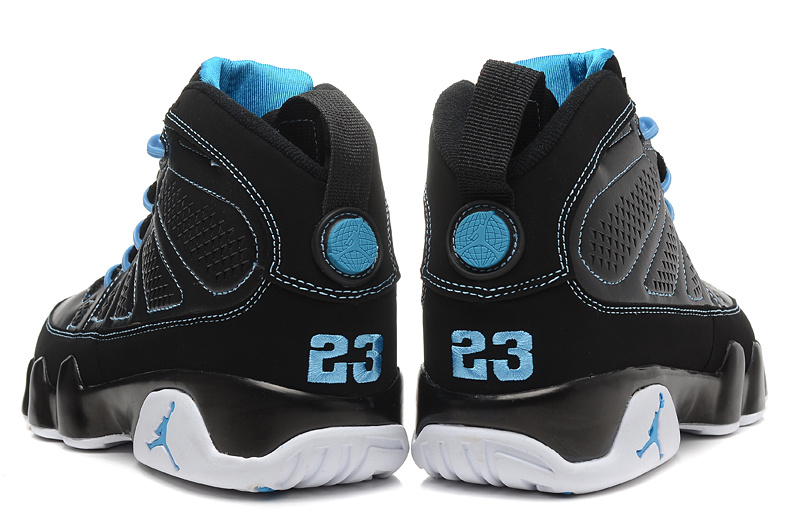 Air Jordan 9 Retro White Blue with 23 Number - Click Image to Close