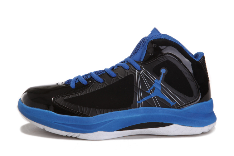 Cheap Real Air Jordan Aero Flight Black Blue White - Click Image to Close