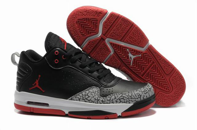 Cheap Air Jordan Shoes After Games II Black Grey Red