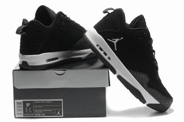 Cheap Air Jordan Shoes After Games II Black White - Click Image to Close