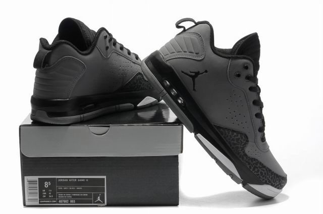 Cheap Air Jordan Shoes After Games II Grey Blacke White