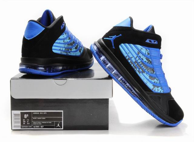Cheap Air Jordan Shoes Big Ups Blue Black