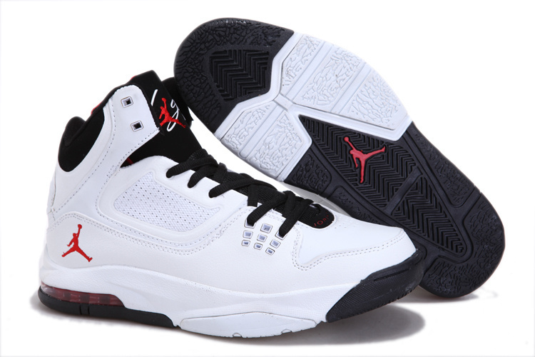 Cheap Real Air Jordan Flight 23 RST White Black Red Logo - Click Image to Close