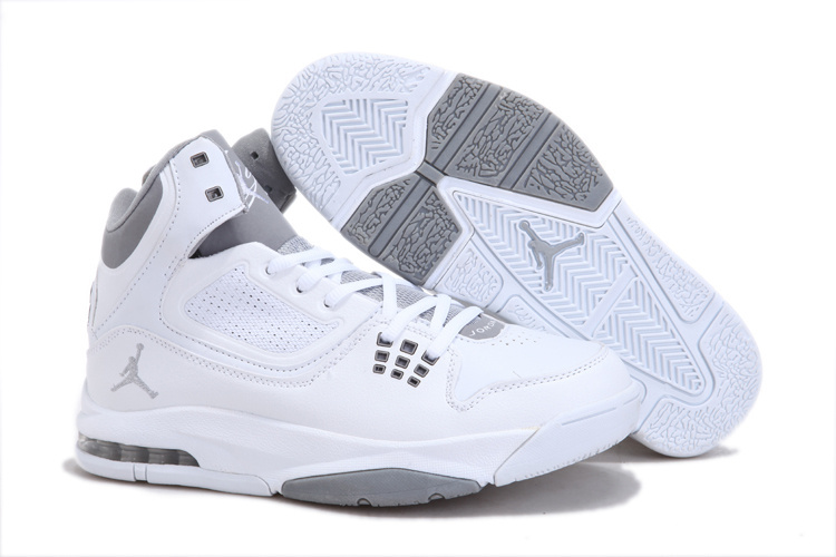 Cheap Real Air Jordan Flight 23 RST White Grey - Click Image to Close