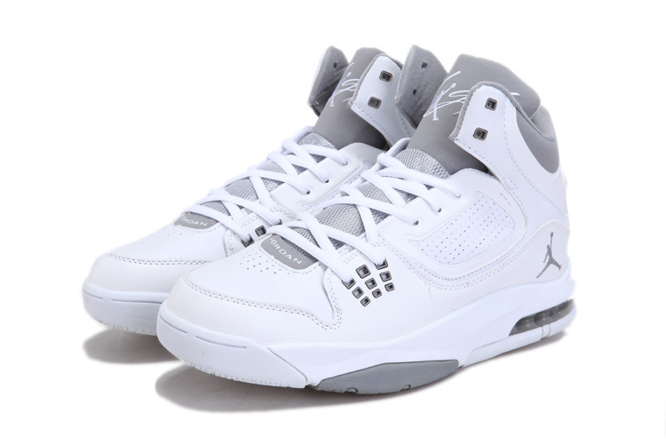 Cheap Real Air Jordan Flight 23 RST White Grey - Click Image to Close