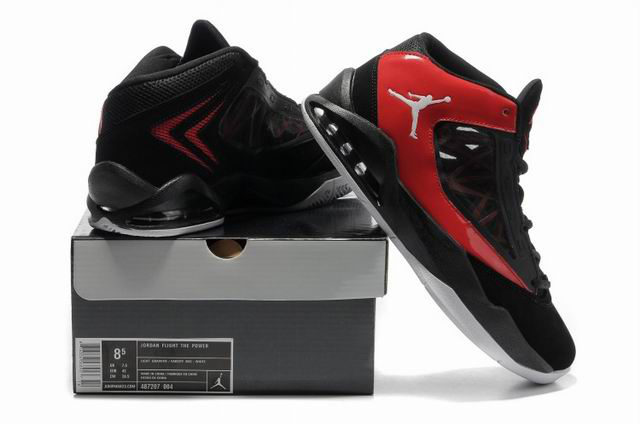 Cheap Air Jordan Shoes Flight The Power Black Red Shoes