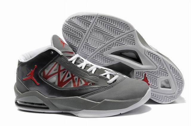 Cheap Air Jordan Shoes Flight The Power Grey Red Shoes