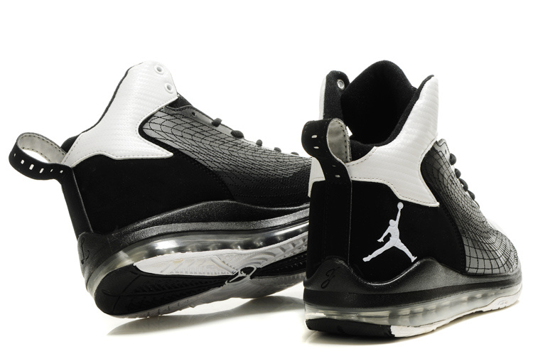 Cheap Air Jordan Shoes Fly Cushion 23 Shoes All Black White - Click Image to Close