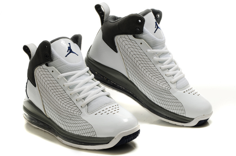 Cheap Air Jordan Shoes Fly Cushion 23 Shoes White Grey Black - Click Image to Close