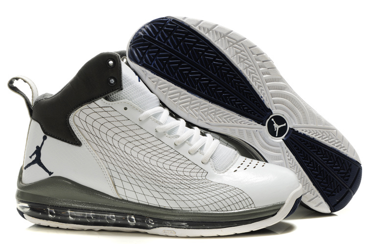 Cheap Air Jordan Shoes Fly Cushion 23 Shoes White Grey Black - Click Image to Close