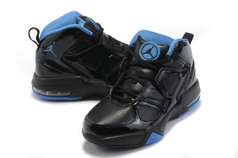 Cheap Air Jordan Shoes Old School II Shoes Black Blue - Click Image to Close