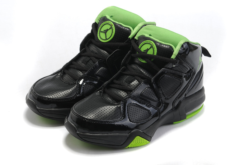 Cheap Air Jordan Shoes Old School II Shoes Black Green - Click Image to Close