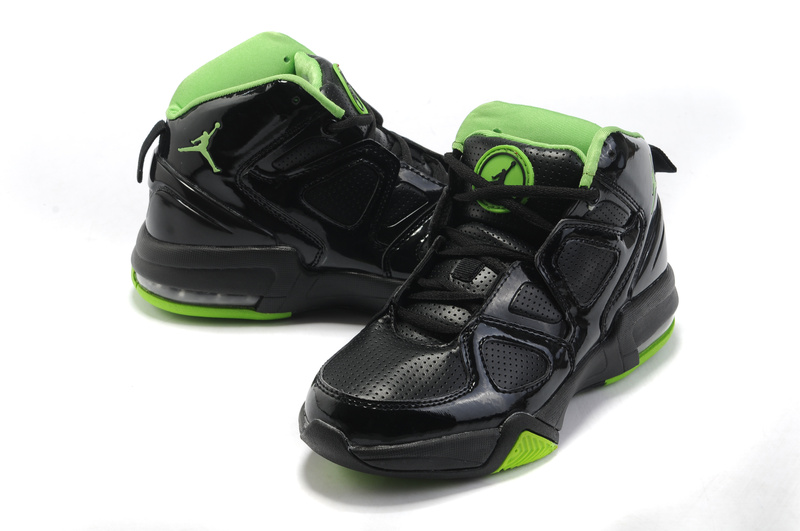 Cheap Air Jordan Shoes Old School II Shoes Black Green - Click Image to Close