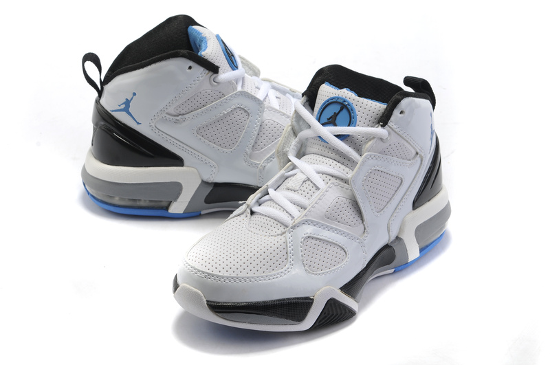 Cheap Air Jordan Shoes Old School II Shoes White Black Blue - Click Image to Close