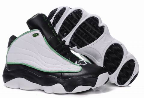 Cheap Air Jordan Pro Srong Black White Green Shoes