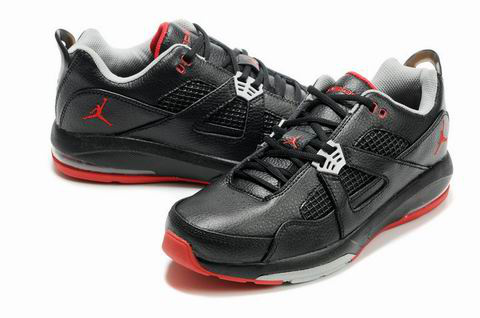 Cheap Air Jordan Q4 Shoes Black Grey Red