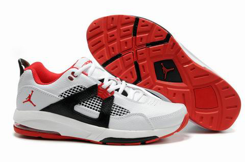 Cheap Air Jordan Q4 Shoes White Red Black - Click Image to Close