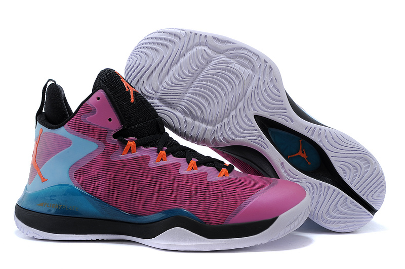 Cheap Real 2015 Jordan Jordan Super.Fly 3 X Purple Black Blue Orange - Click Image to Close