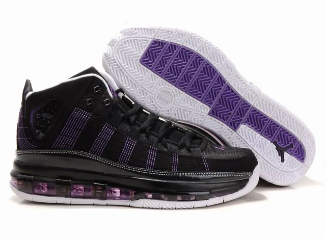 Cheap Air Jordan Shoes Take Flight Black Purple White - Click Image to Close