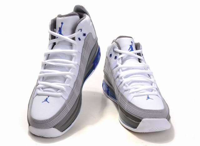 Cheap Air Jordan Shoes Take Flight White Grey Blue - Click Image to Close