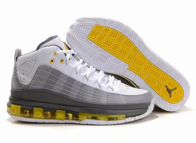 Cheap Air Jordan Shoes Take Flight White Grey Yellow