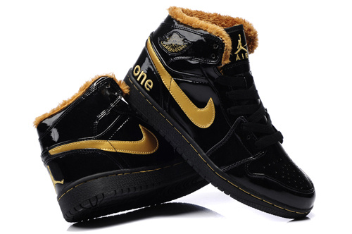 New Air Jordan 1 Black Gold With Original Package