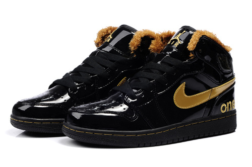 New Air Jordan 1 Black Gold With Original Package - Click Image to Close